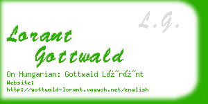 lorant gottwald business card